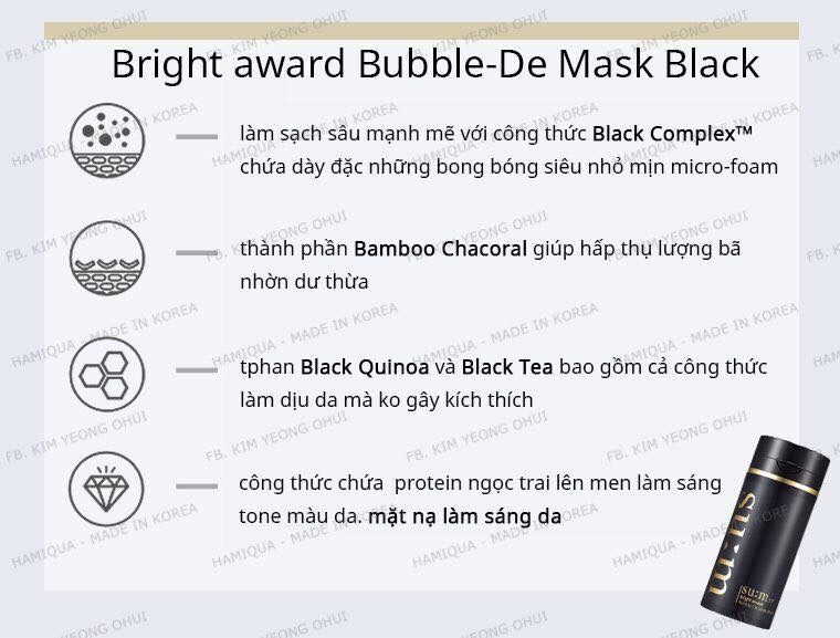 Mặt nạ thải độc chì sủi bọt dòng sum 50ml