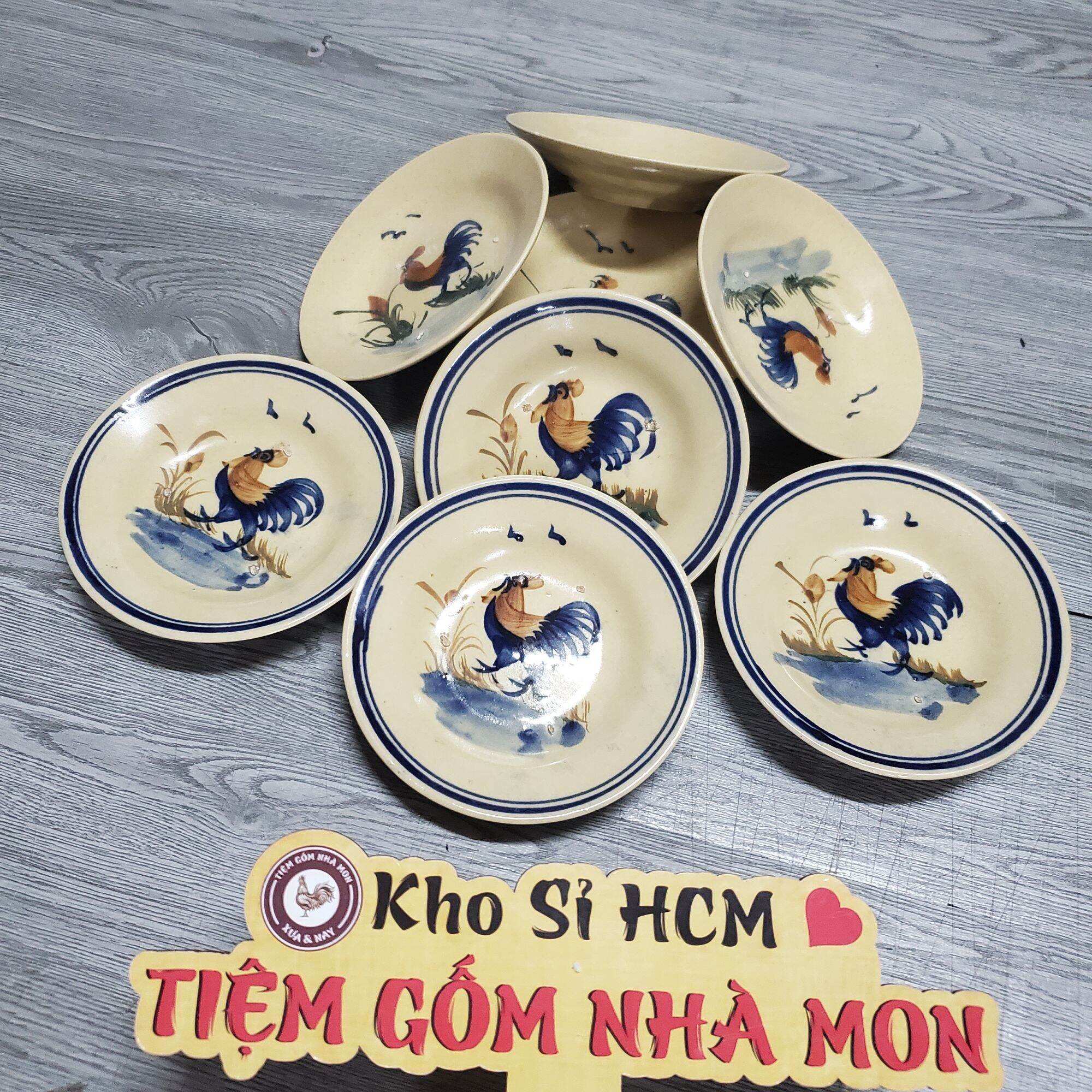 COMBO 3c DĨA GÀ XƯA (SIZE NHỎ) MS*033
