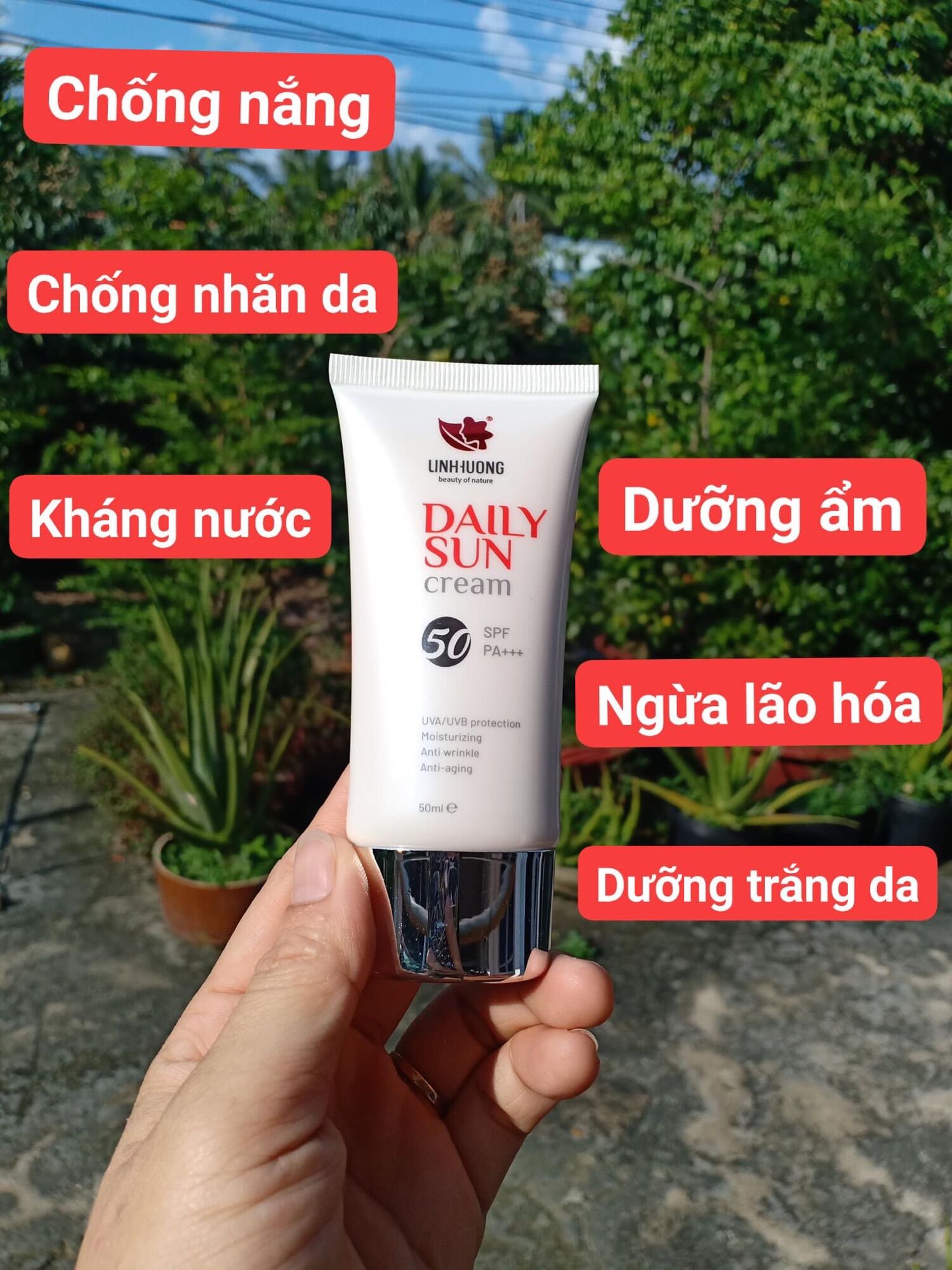 Kem chống nắng đa tầng linh hương chính hãng