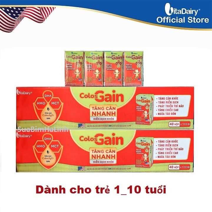 Sữa Colosgain Colos Gain Pha Sẵn 110ml [Thùng 48 hộp]