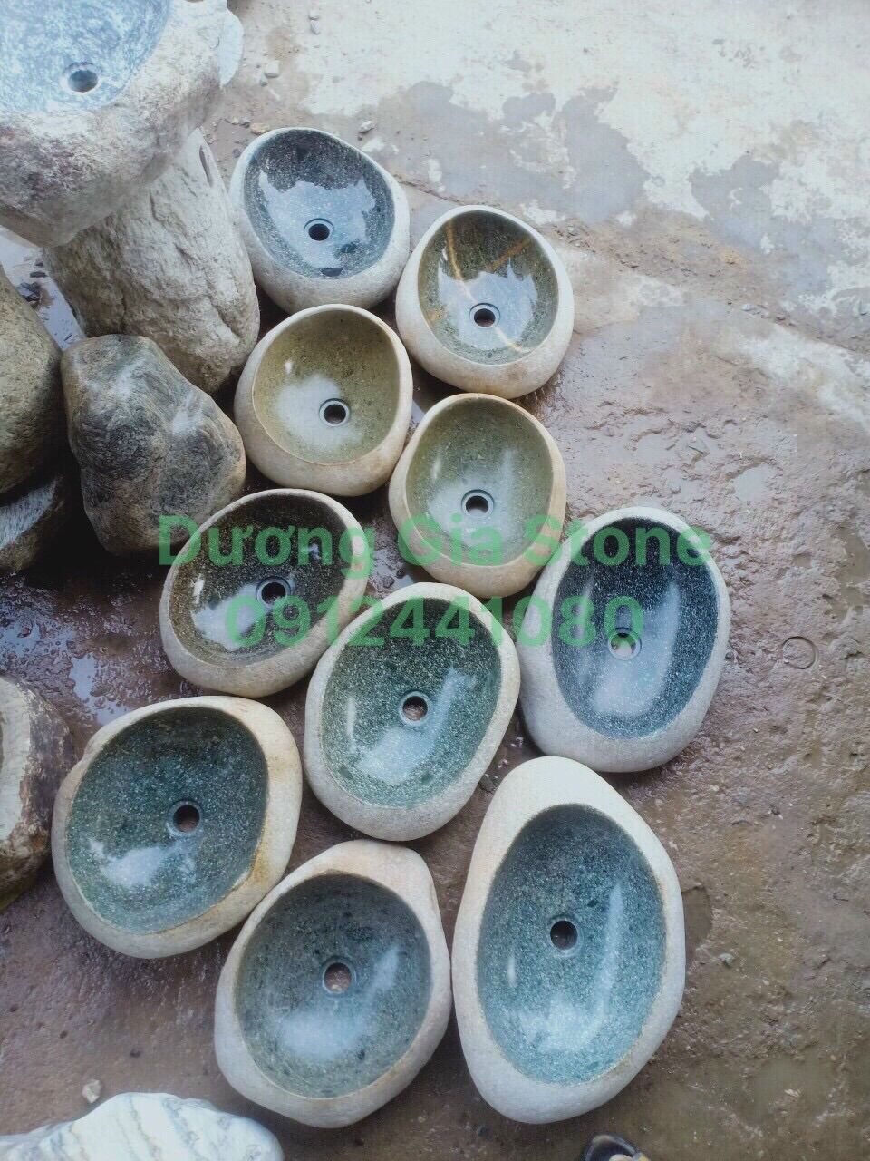 Lavabo đá cuội đẹp
