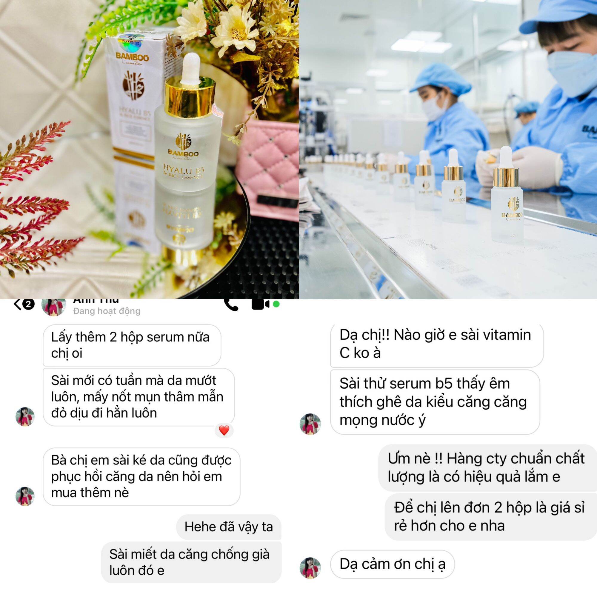 COMBO SỈ 3 CHAI SERUM B5 BAMBOO