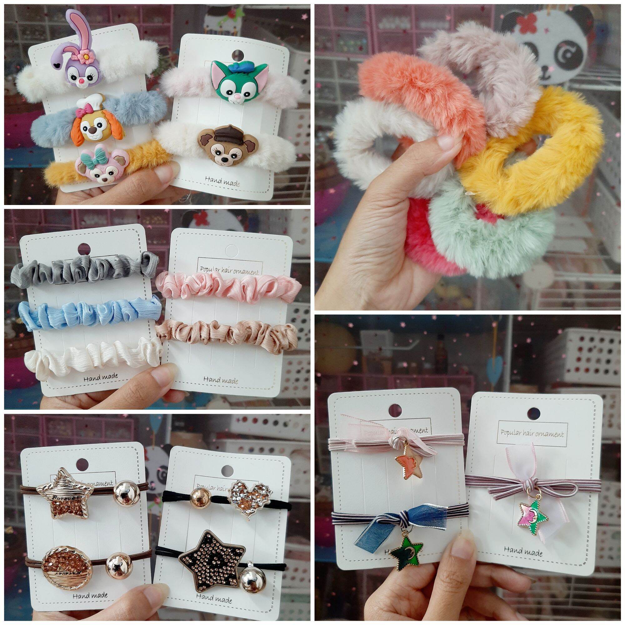 Cột tóc dễ thương phong cách Hàn Quốc (các bạn thích màu nào, ib shop để chọn ạ)