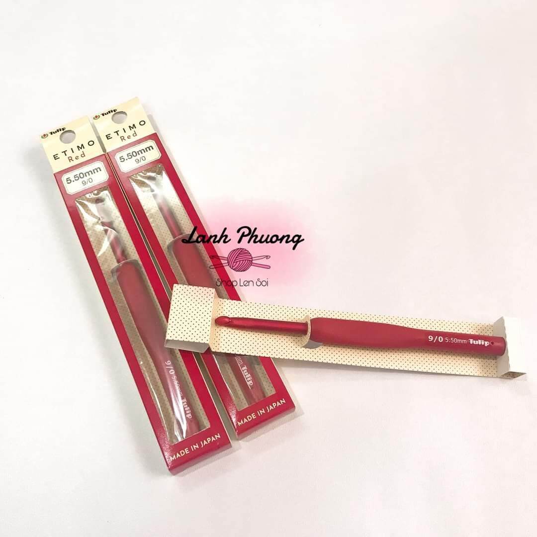 Red Tulip Crochet Hook Etimo Red