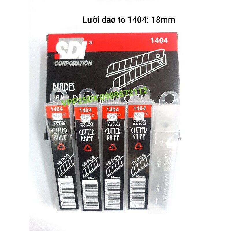 Lưỡi dao trổ,lưỡi dao dọc giấy SDI to-bé (100 cái)