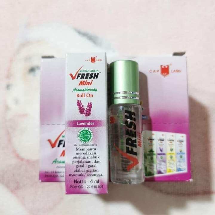 Combo 4 chai Dầu Gió tinh dầu thảo dược Vfresh 4ml các loại