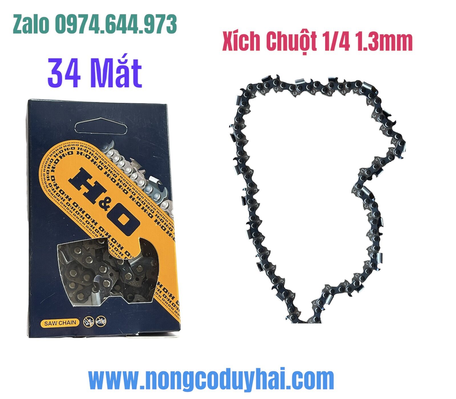 Xích chuột dành cho các loại máy bãi - thắng máy cưa xích
