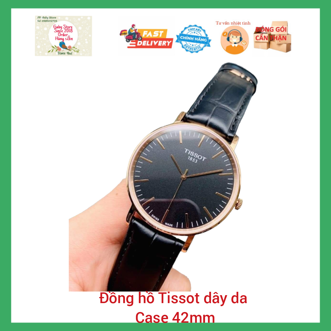 Đồng hồ Tissot nam máy pin case 42mm mỏng