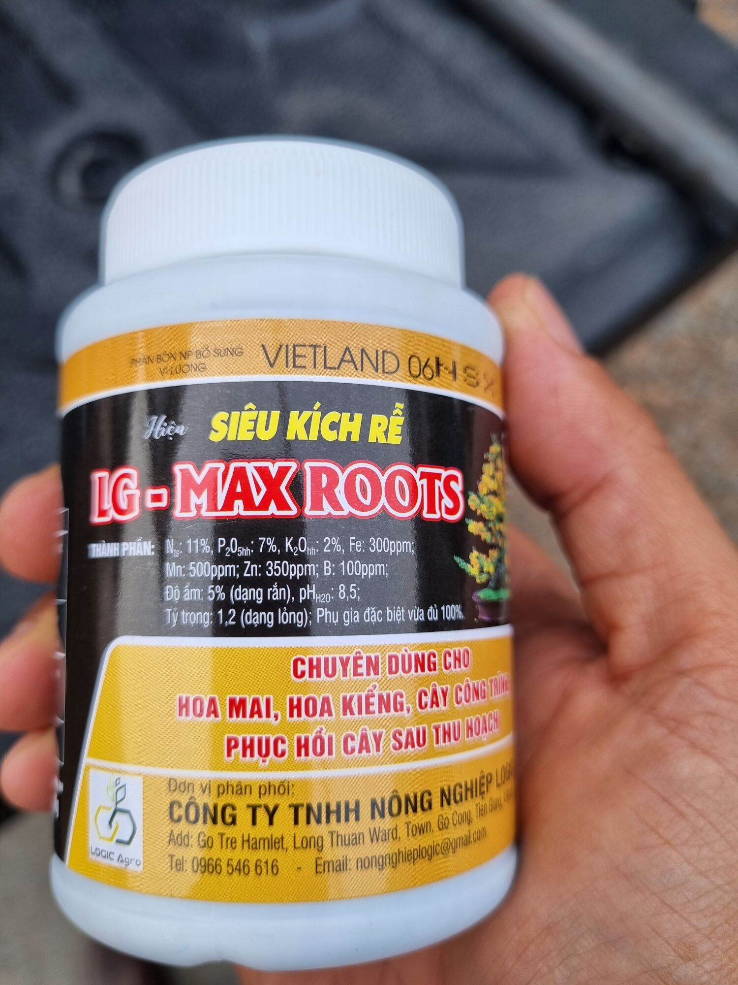 Phân bón lá dưỡng rễ mai vàng hủ 100gram