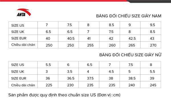 Giày thể thao chạy bộ nam Anta 112235570S