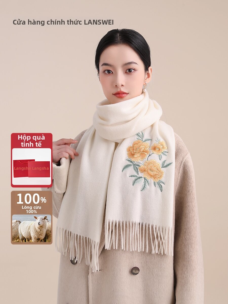 LANSWE | Wool Scarf for Women Giá 913,000 Đồng*Miễn phí vận chuyển