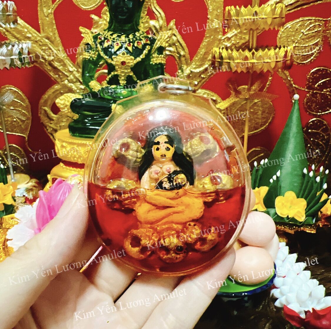 Mặt dây chuyền mẹ tì.nh á.i thái lan