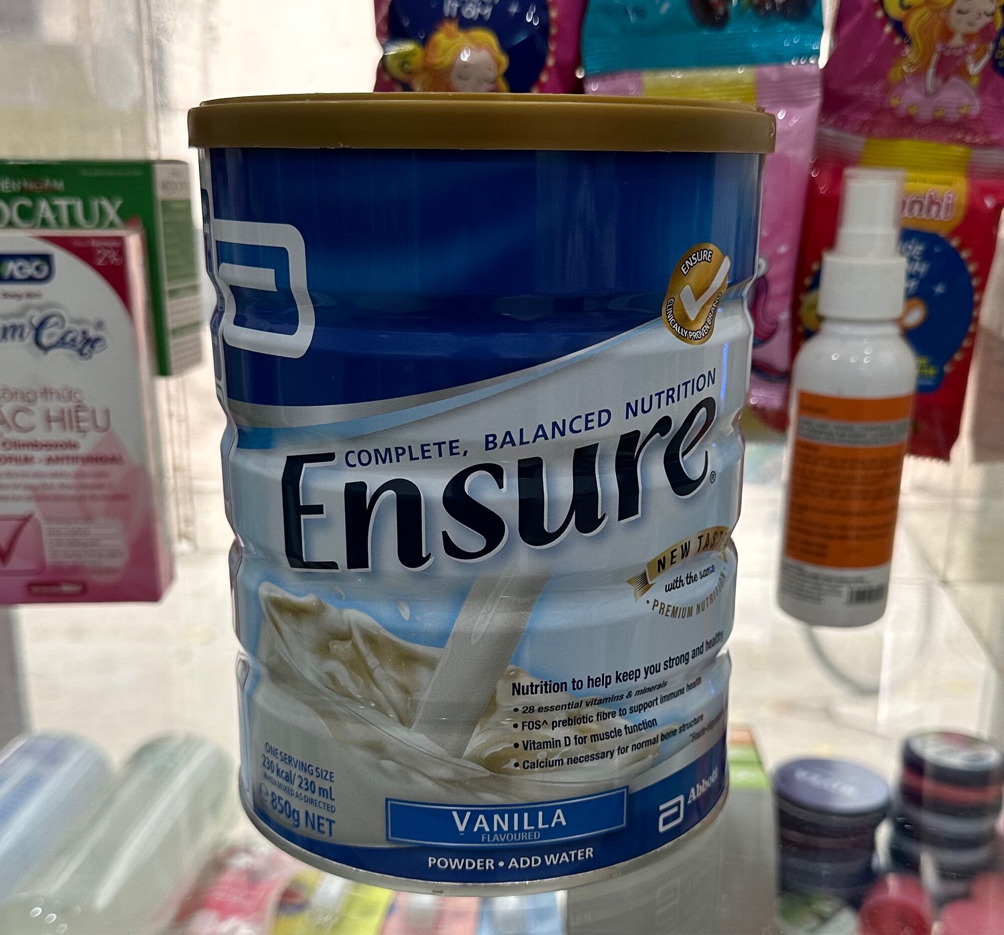 Sữa Ensure Úc 850g hương vani