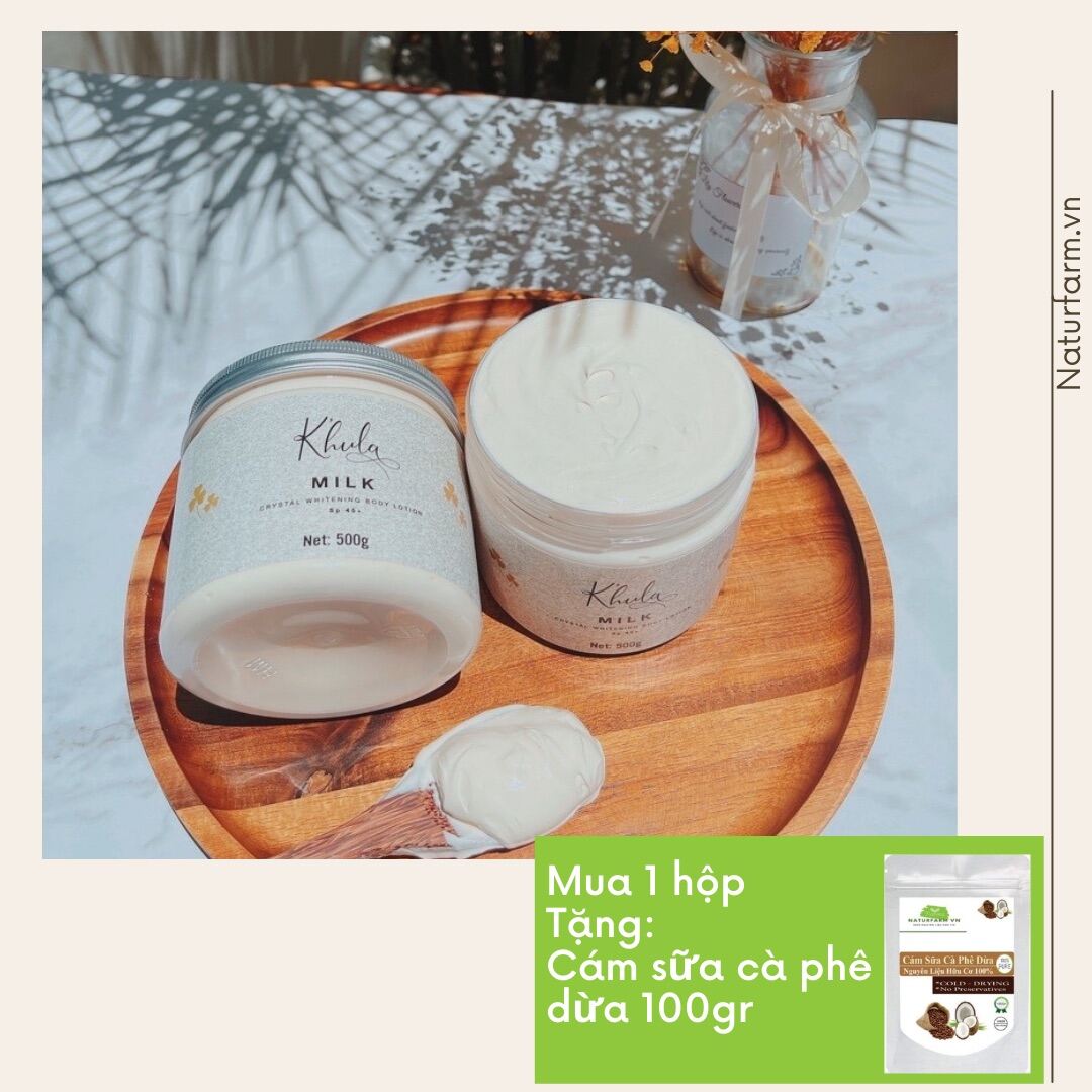 Kem Body Dưỡng Trắng Da Body Milk Khula 500Gr - [ Trắng Da Sau 7 Ngày ]