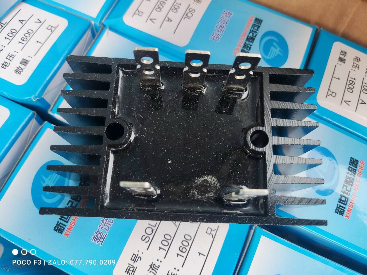 Cầu diode 5 chân 100A-1200v 3 pha