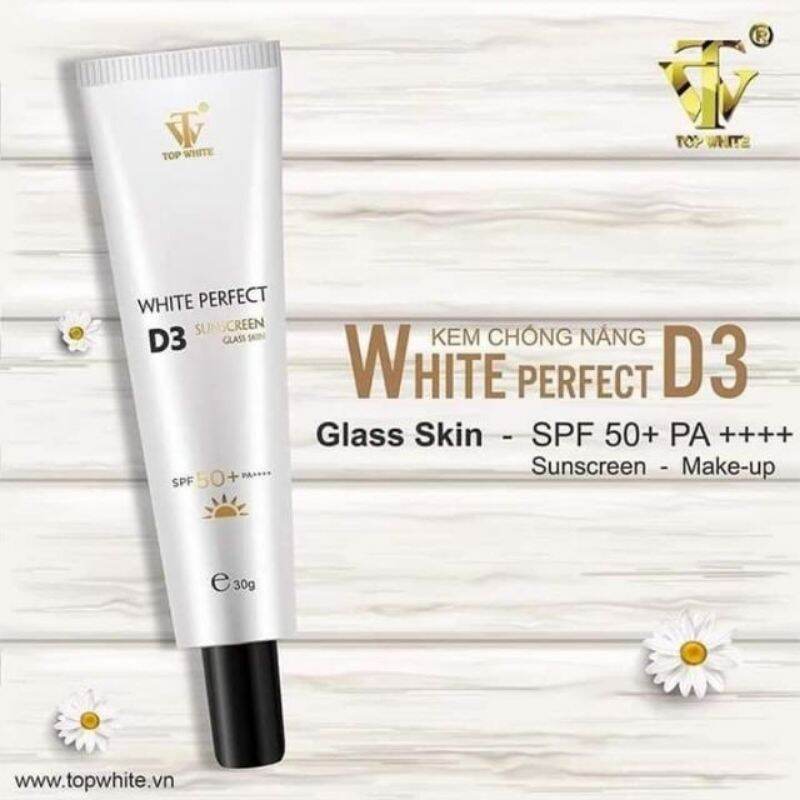 TOP WHITE D3  CHỐNG NẮNG 50++