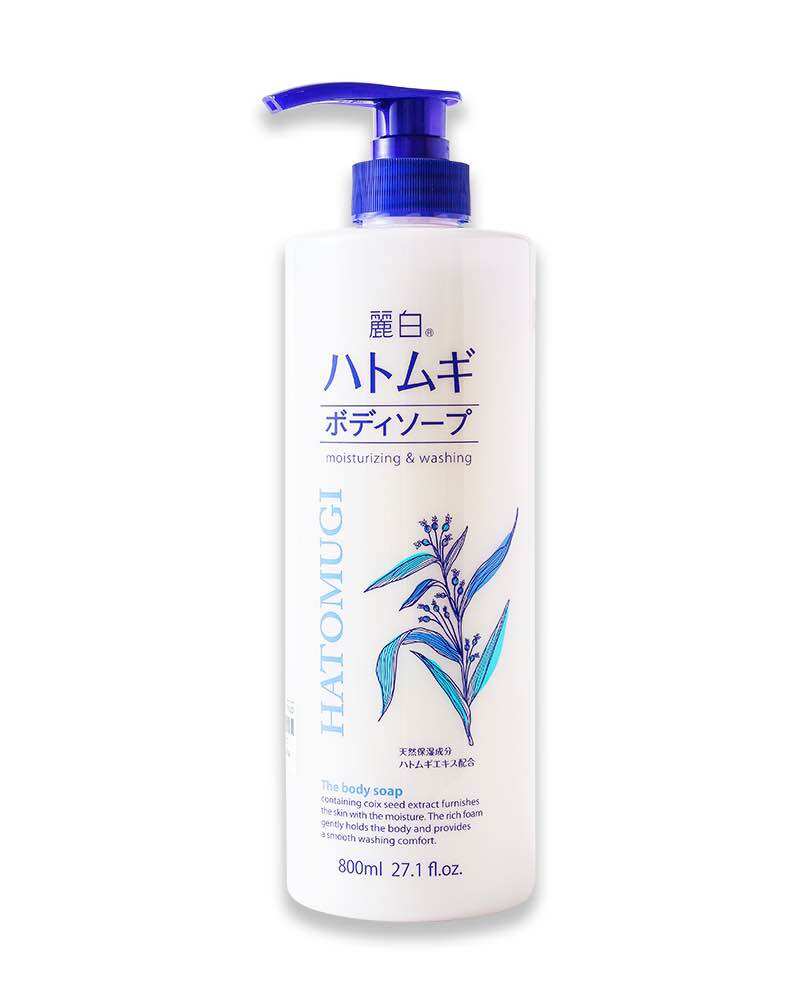 Sữa Tắm Trắng Da Giữ Ẩm Hatomugi Nhật Bản 800ml