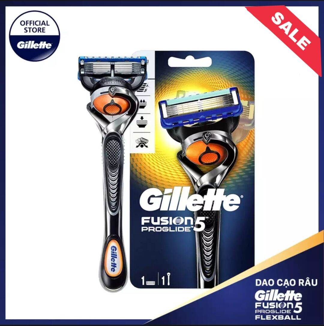 🇻🇳 Dao cạo râu Gillette Fusion 5 proglide Flexball 5 lưỡi cao cấp