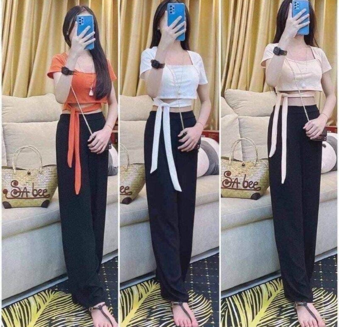 ÁO DÂY CỘT NƠ EO ÁO CỔ VUÔNG FORM 45KG(PC)