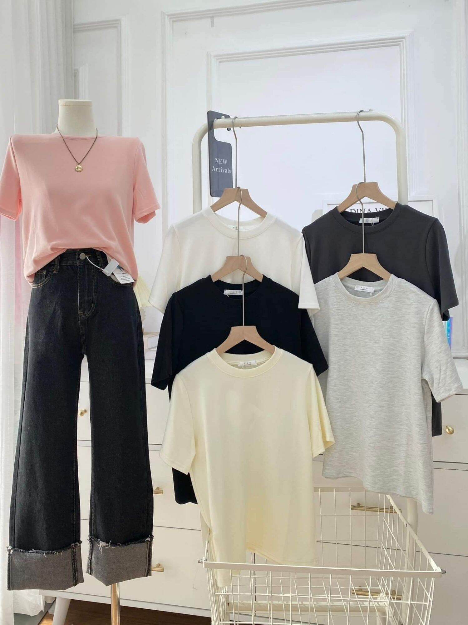 Áo thun Babytee Trơn Cá Tính, Áo Thun Nữ Babytee cotton co dãn