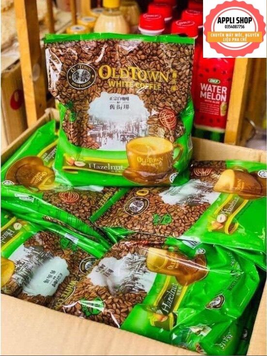Cà Phê OLDTOWN Hazelnut Malayisa (Hạt Phỉ) 15 gói date 4/2024