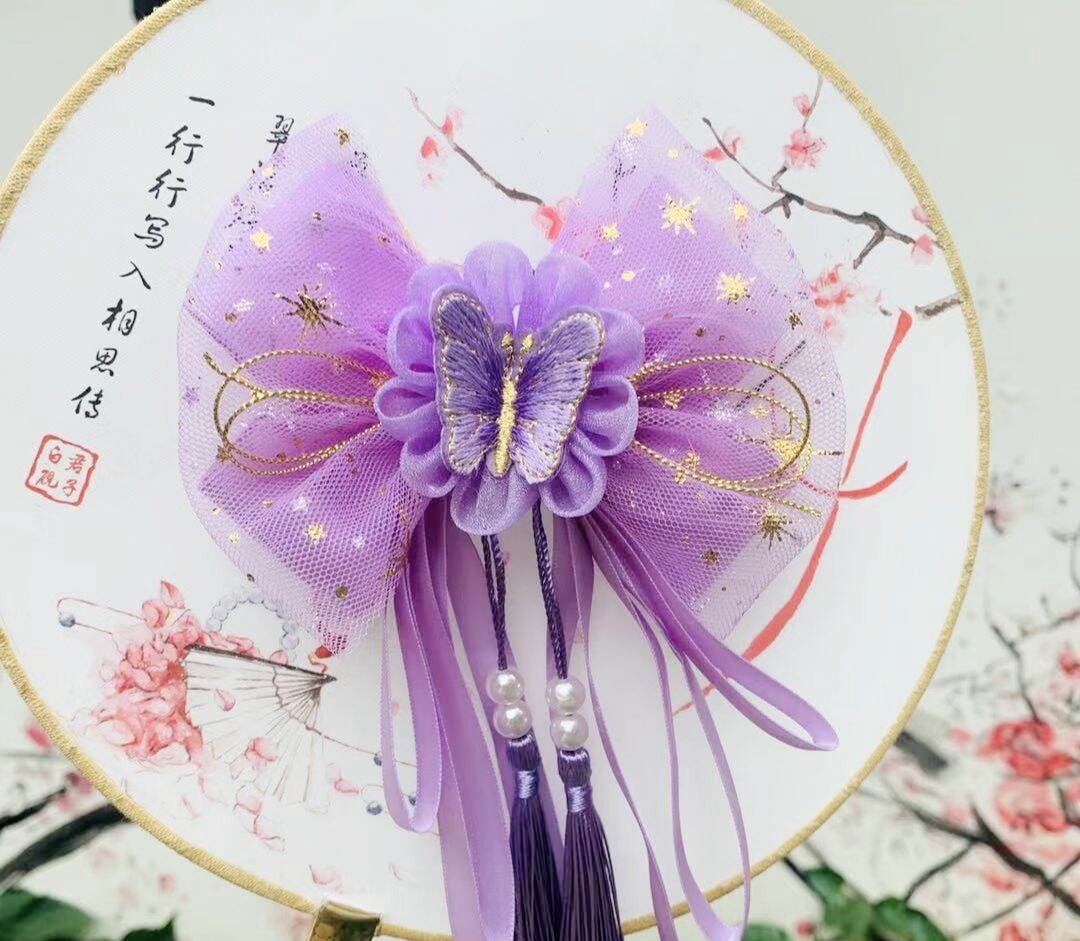 kẹp tóc nơ cổ trang, tiểu thư (hanfu) 16