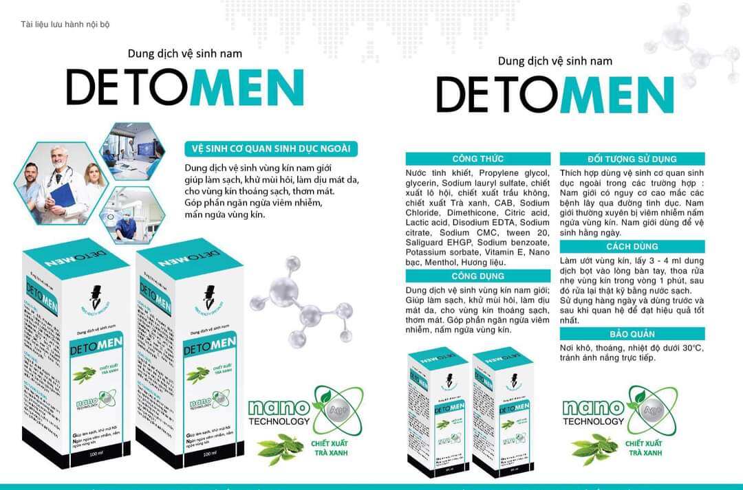 Bọt vệ sinh nam DETOMEN