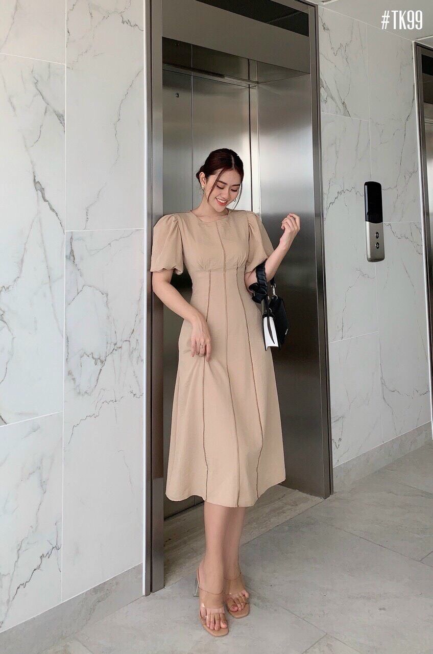 ĐẦM 3 VIỀN SỌC PHOM DÀI