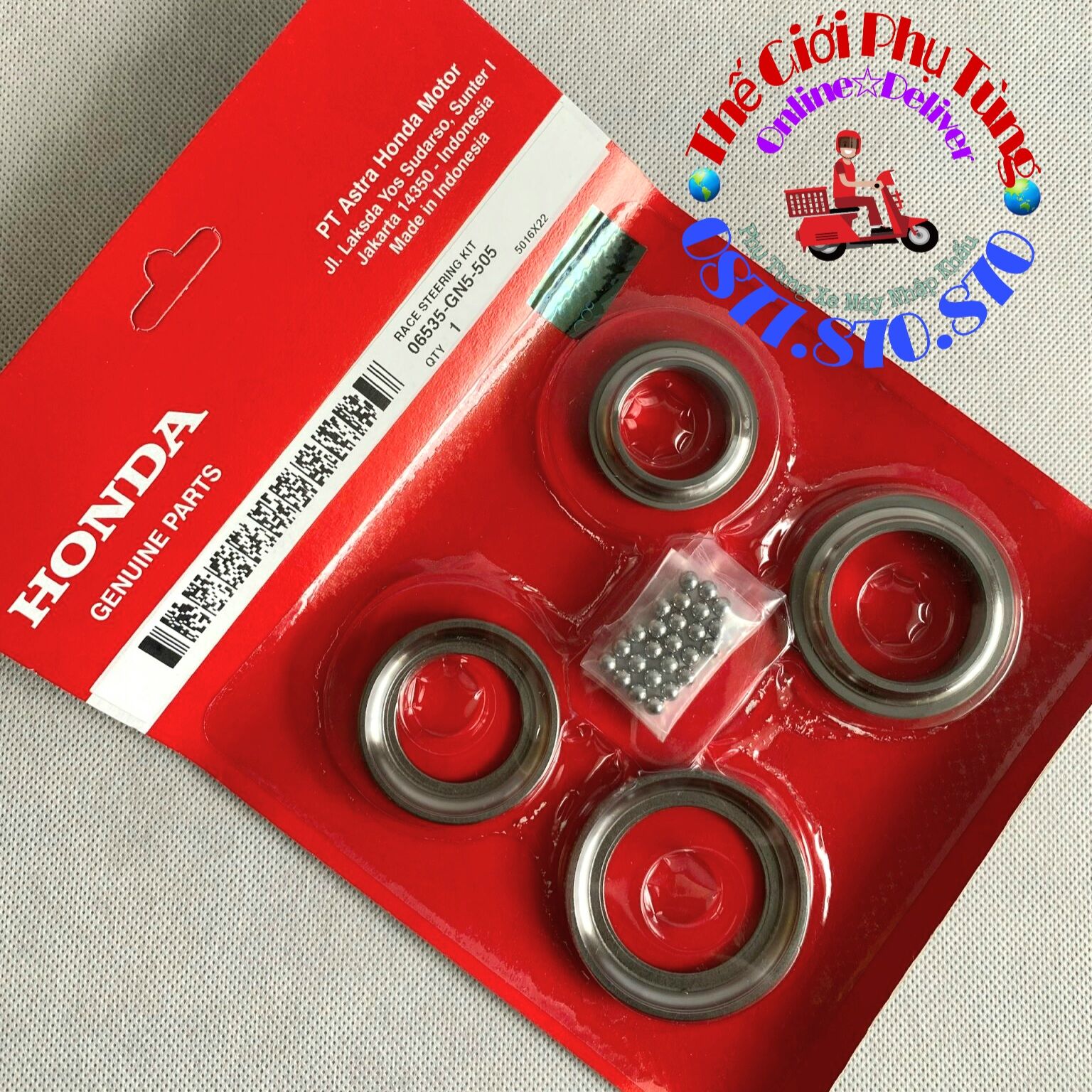 Chén cổ vario, click thái, winner, dream, wave zin honda - 06535-gn5-505