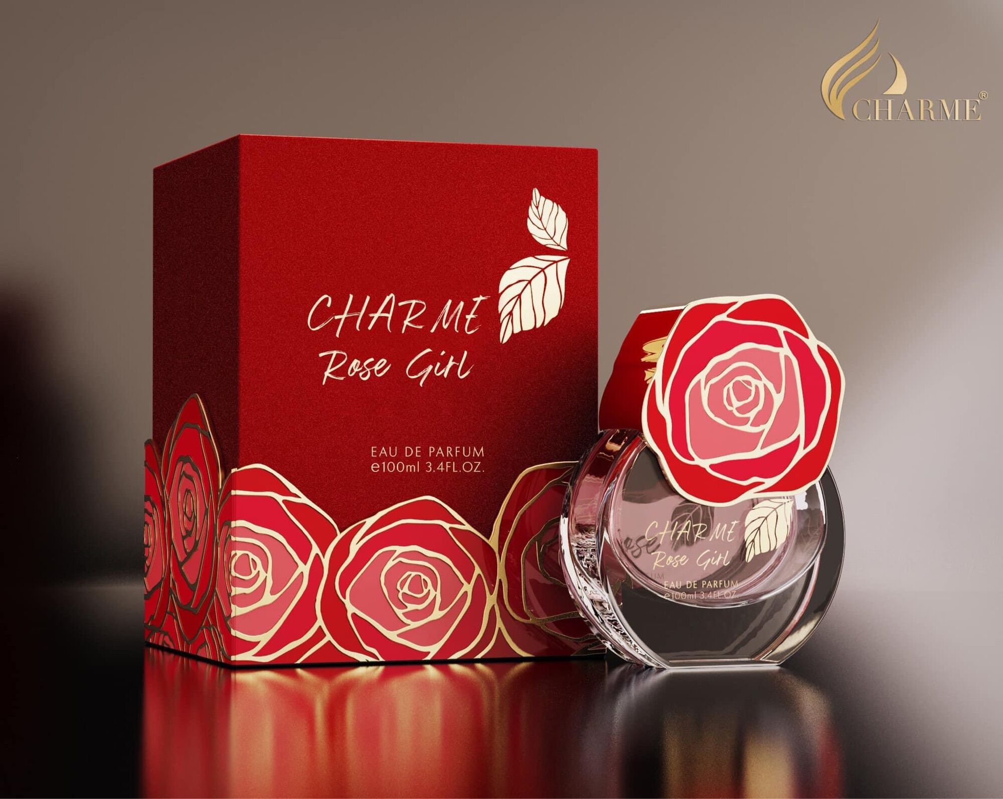 Nước hoa nữ rose gril cha. rme 75ml