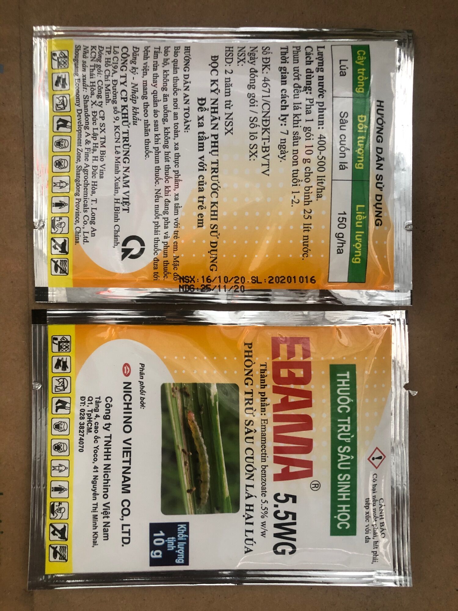 Thuốc trừ sâu sinh học Ebama 5.5WG