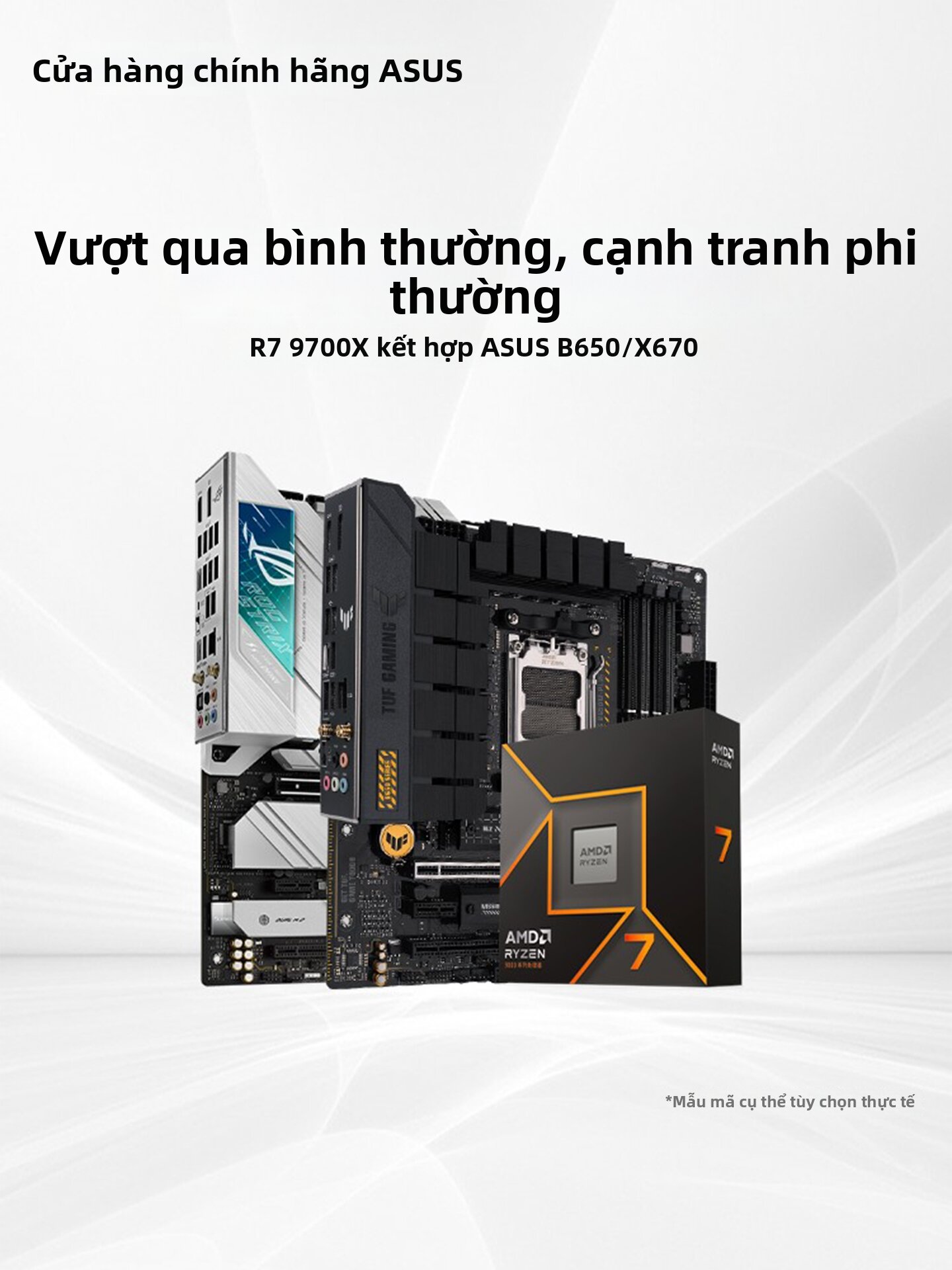 ASUS | For Snow ROG Series Board Processors 9700x 7800x3d 9800x3d Giá 15,131,000 Đồng*Miễn phí vận chuyển