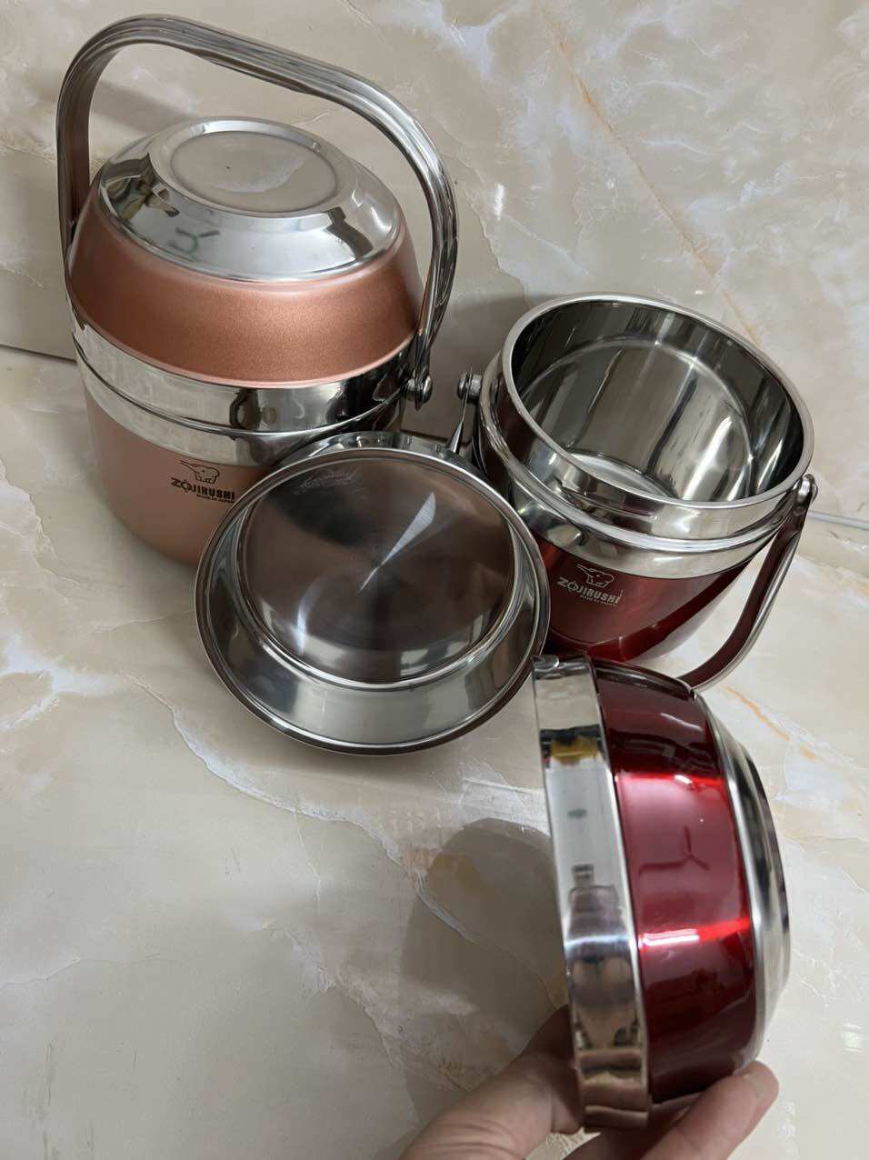 Cặp lồng cơm Inox hàng Nhật bãi (Made in Japan)