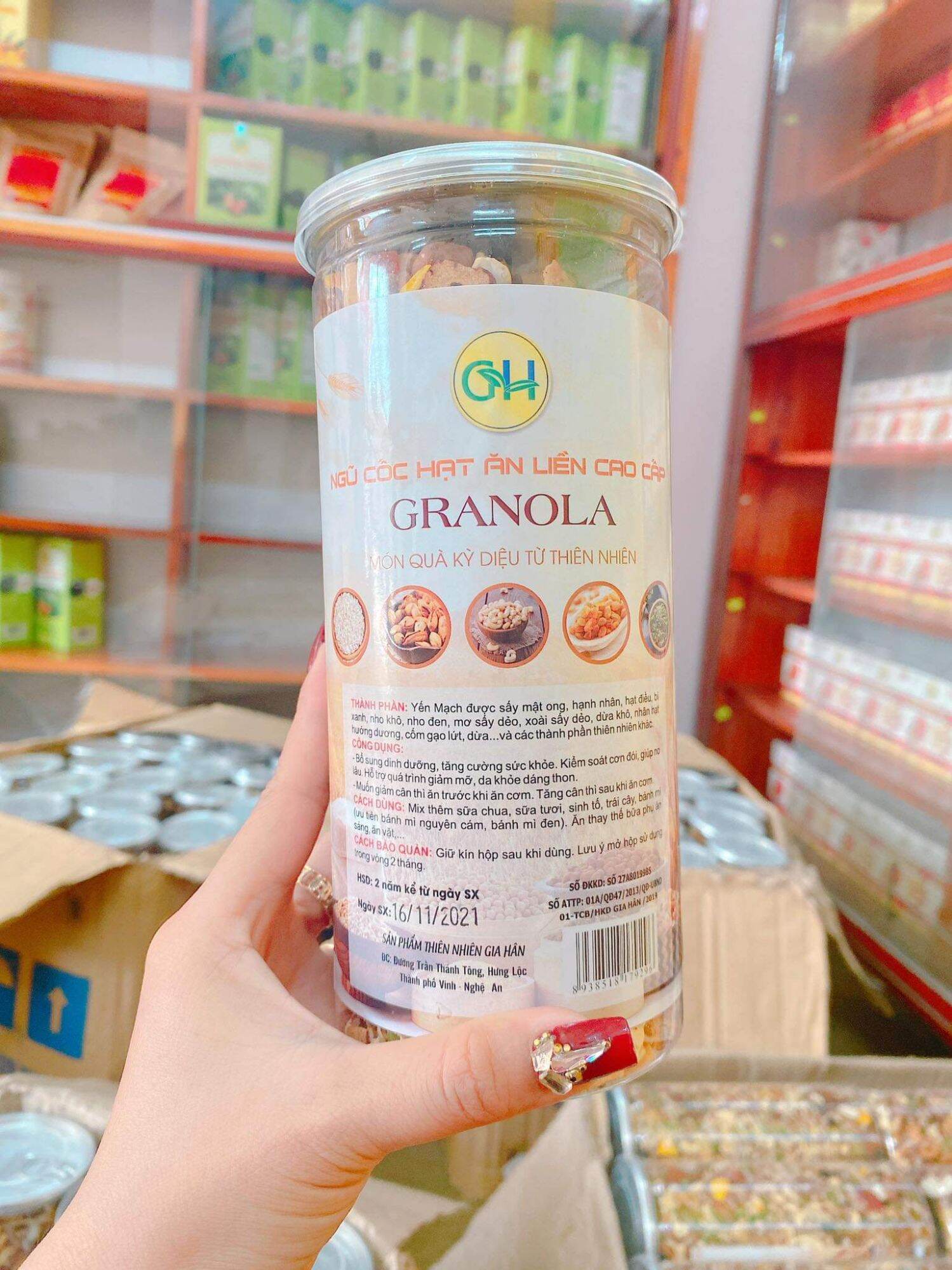 NGŨ CỐC HẠT GRANOLA - 500g