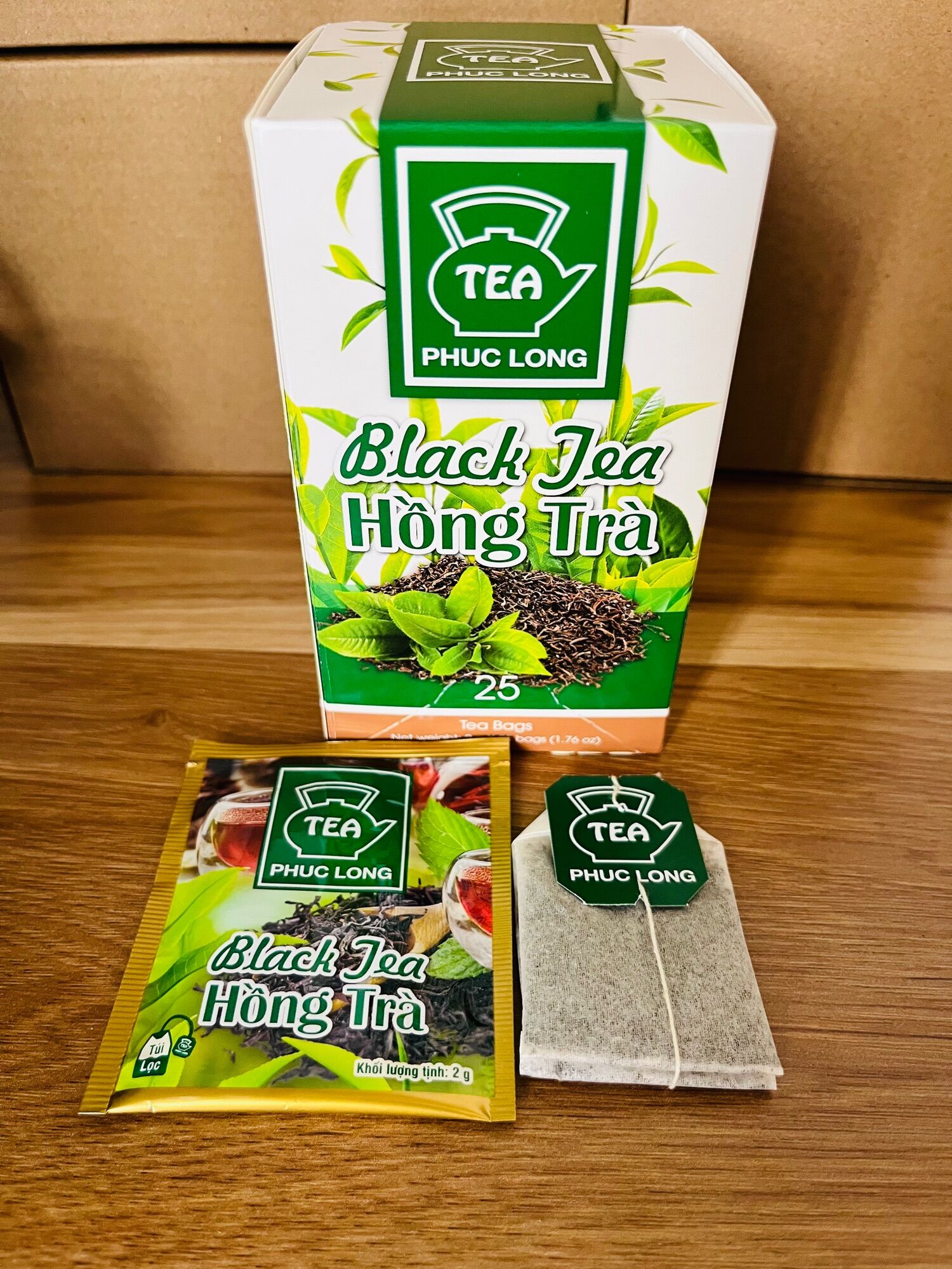 Hồng trà túi lọc phúc long 25 tép 2g