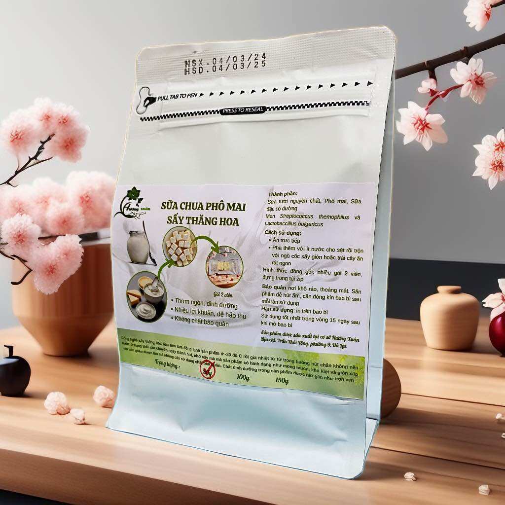 Sữa chua phô mai Đà Lạt sấy thăng hoa