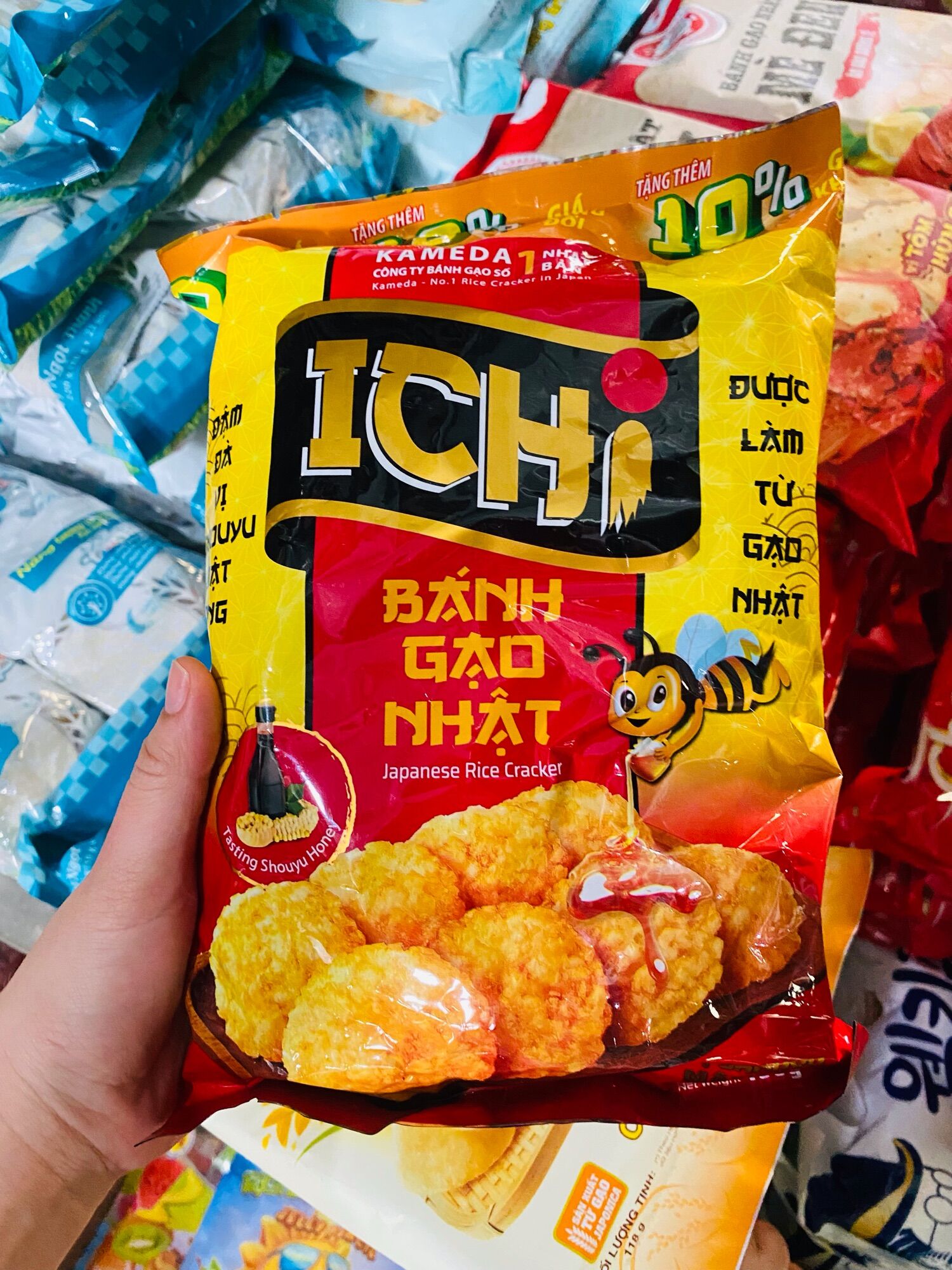 Bánh gạo iChi mật ong