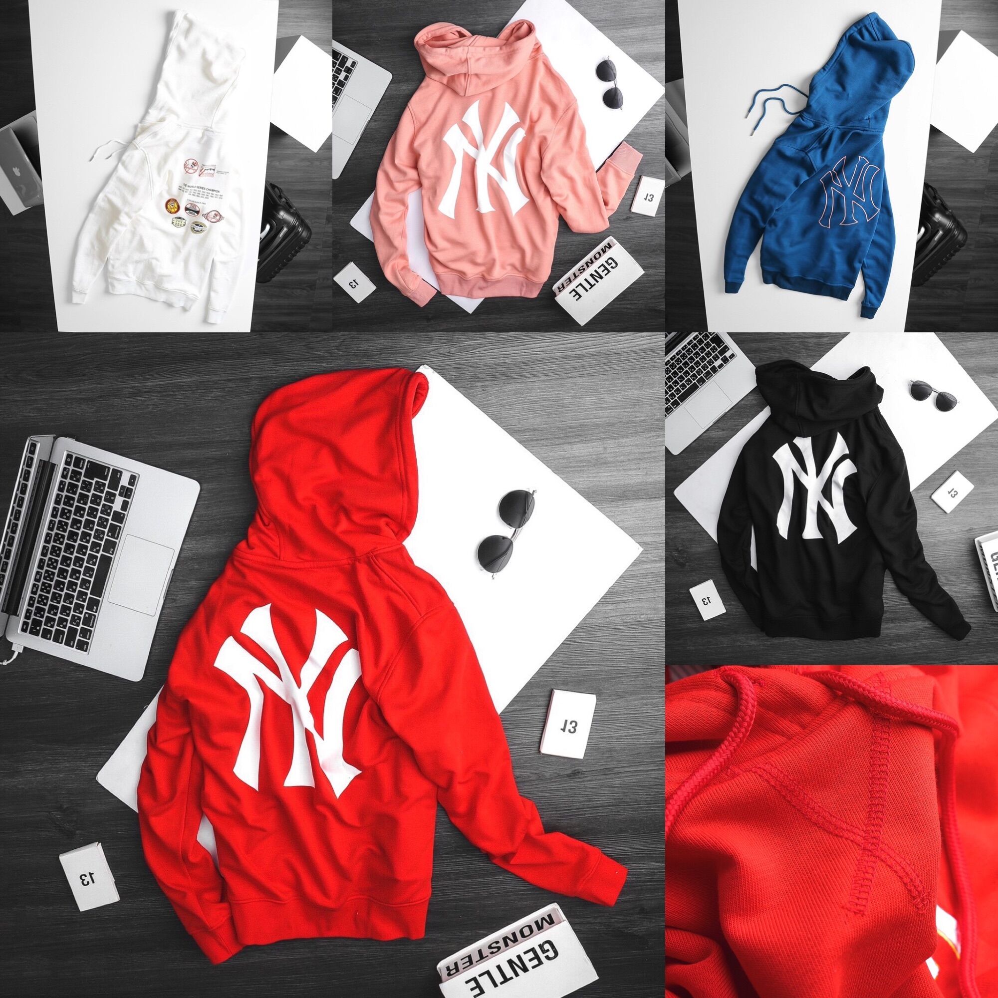 Áo nỉ hoddie m/l/b ny xịn fom nam nữ