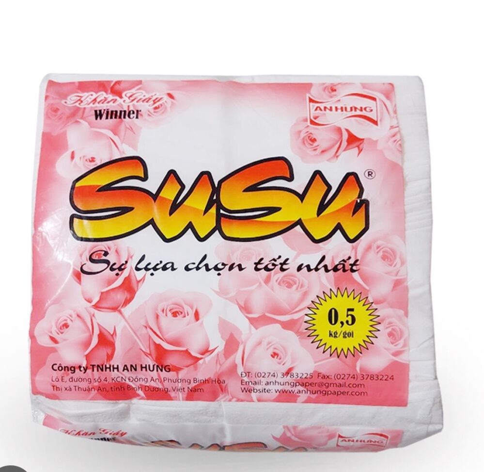 Khăn giấy rút SUSU cao cấp 500gr bịt