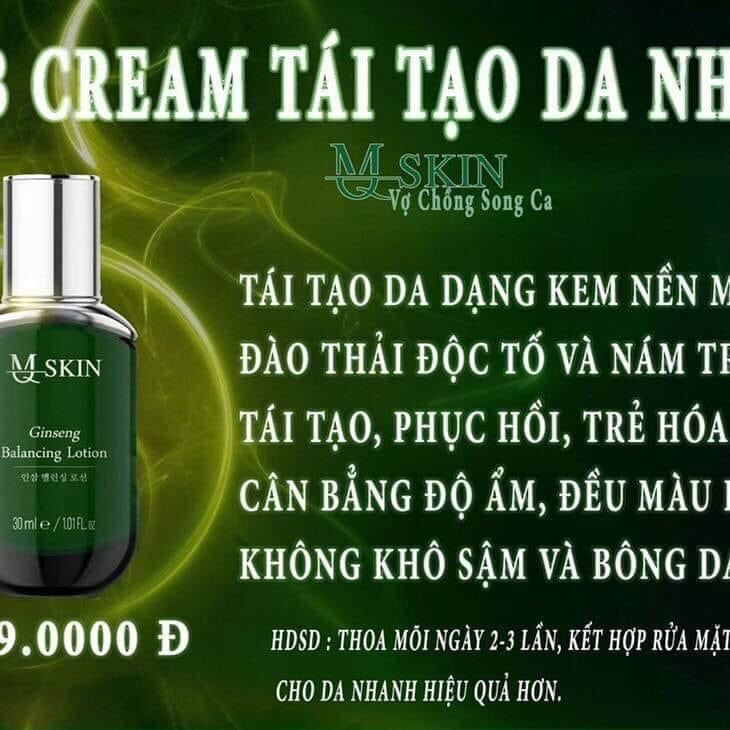 [Chính Hãng] Bb Cream Mq Skin Chính Hãng Thay Da Tái Tạo Dưỡng Da Căng Bóng 30Ml Mẫu Mới