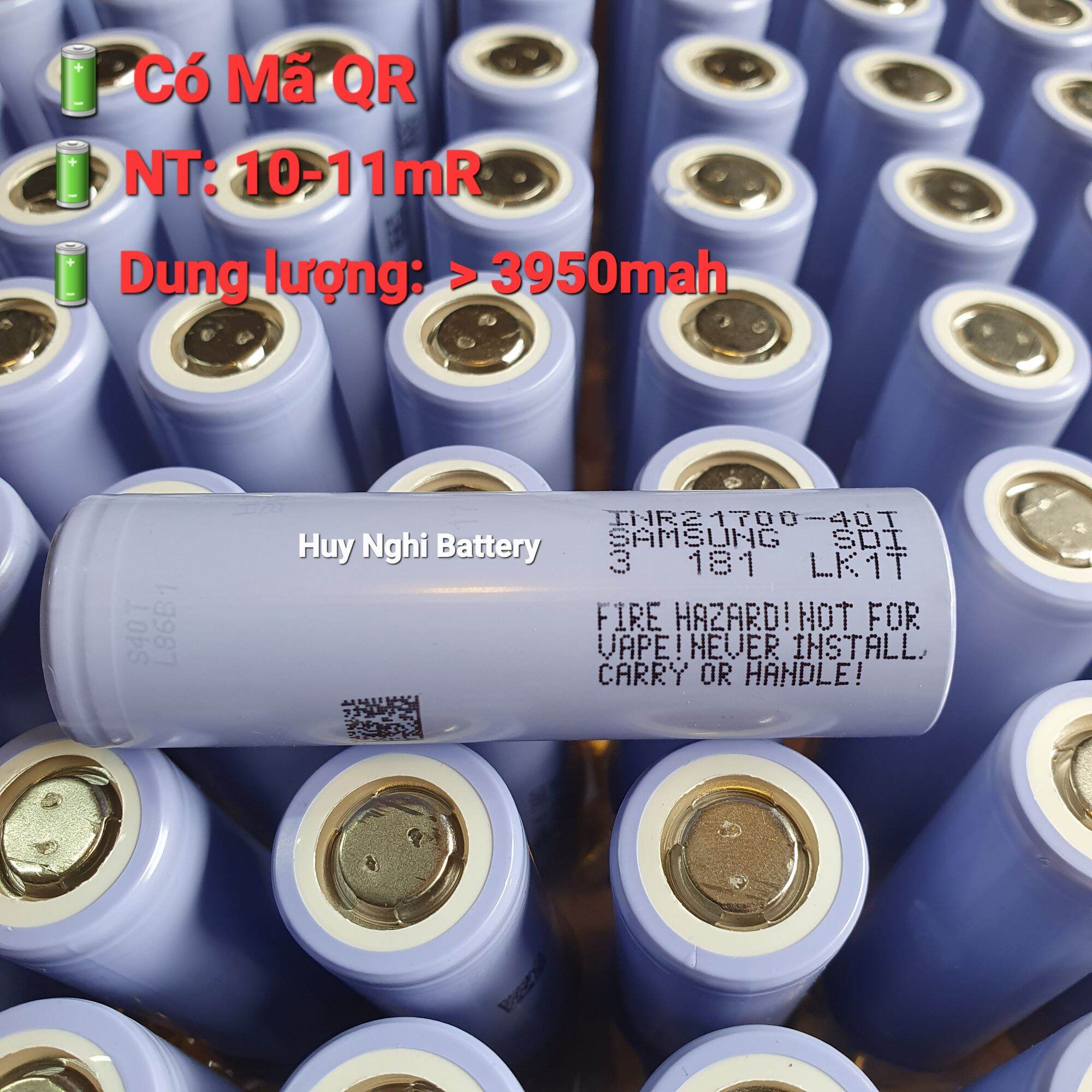 Pin SamSung 40T - 21700 Hàng Tháo Khối Lỗi Mạch - Like New, Dòng Xả 35A, Chuyên Xả Cao