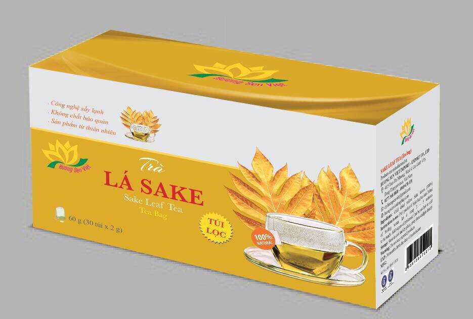 Trà lá sa ke túi lọc 60g-Hương Sen Việt - Giúp ngủ ngon, ngăn ung thư, giảm cholesterol, hỗ trợ người bị gout, tim, viêm khớp, viêm gan,