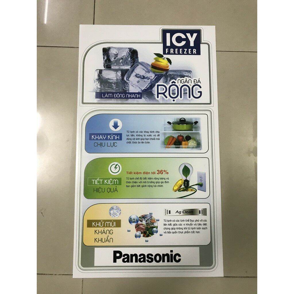 combo 5 tem dán tủ lạnh Panasonic