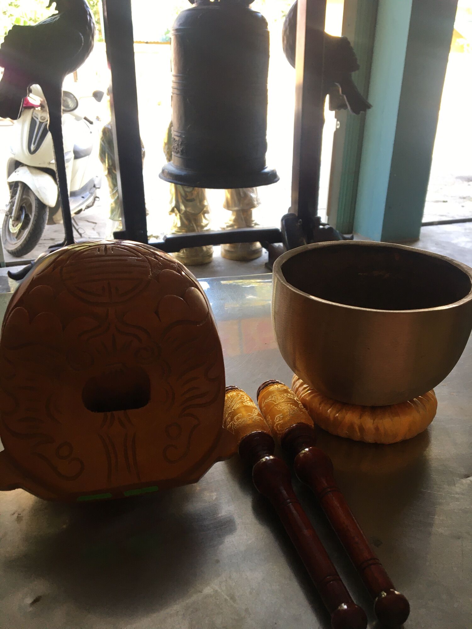 Bộ chuông mỏ tụng kinh 2tay, 2,5tay