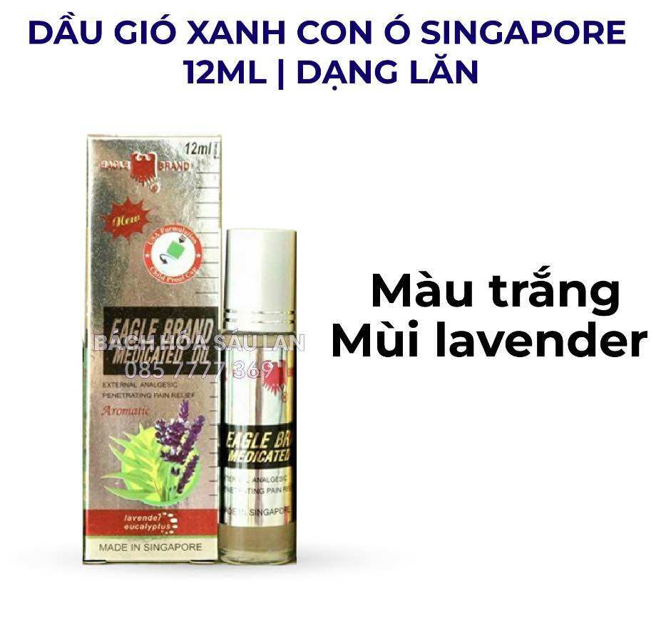 Dầu gió Singapore dạng lăn chai 12ml của Mỹ