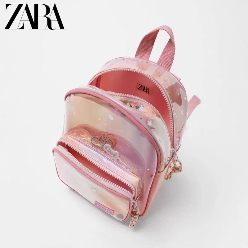 Balo hồng phản quang zara cho bé ( mẫu mới 2022)
