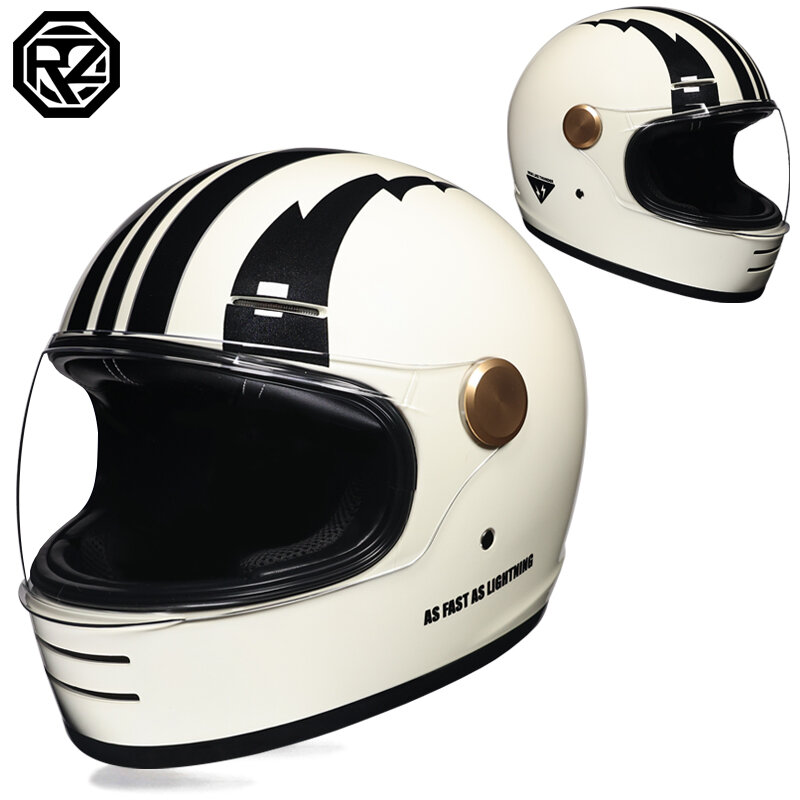 ORZ | Mũ Bảo Hiểm Đầy Đủ Phong Cách Retro Có Bluetooth Cho Bốn Mùa