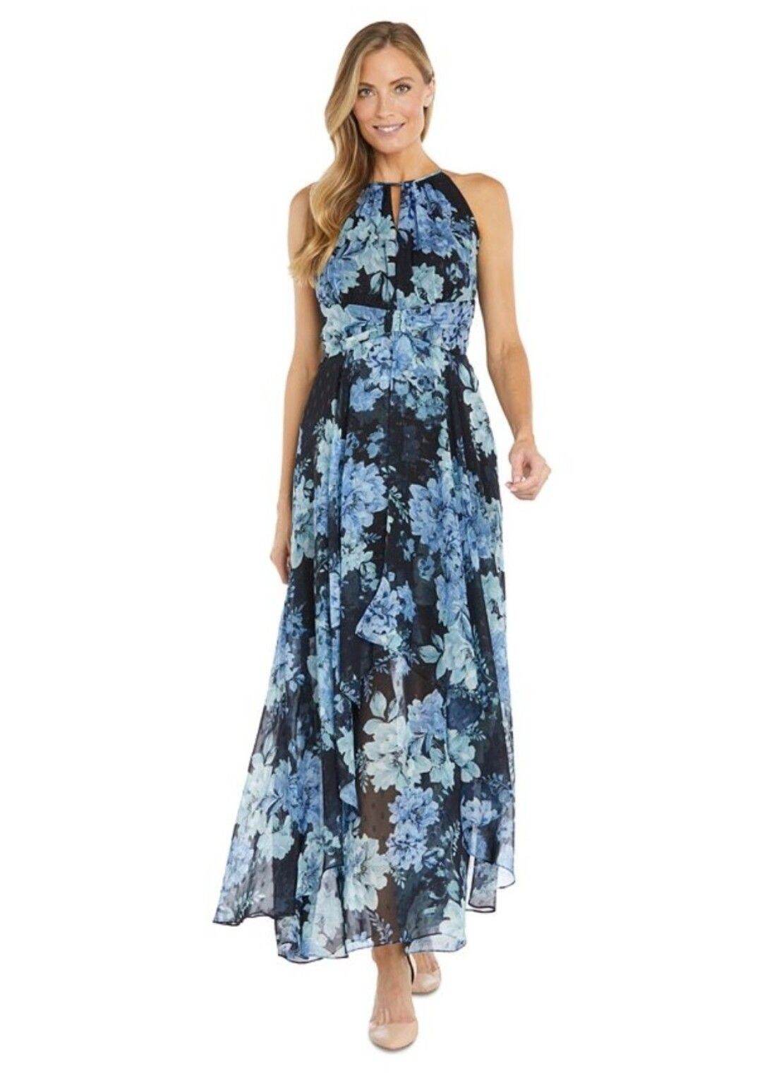 Đầm maxi hoa chiffon vnxk R&M Richards