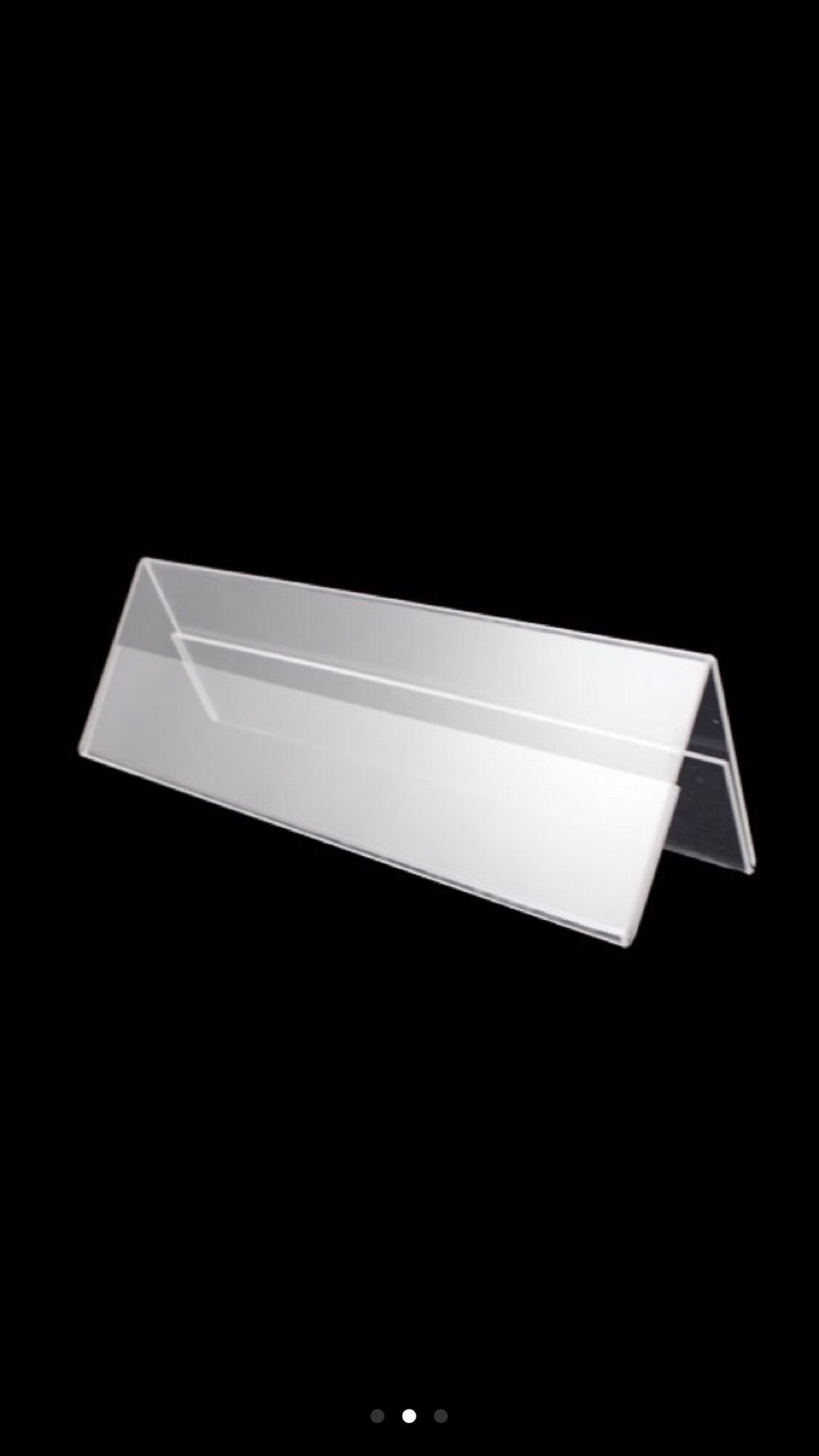 Bảng chức danh mica chữ A 10*30cm