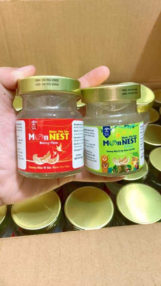 Nước yến sào MonNest 22% yến danh cho nguoi lớn